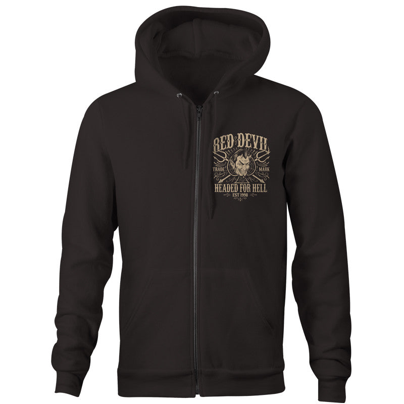 Headed For Hell Zipp Hoodie