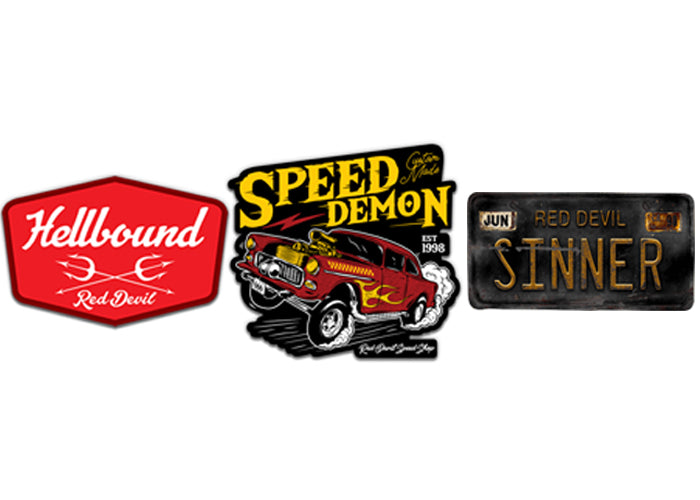 Red Devil Sticker Pack 2