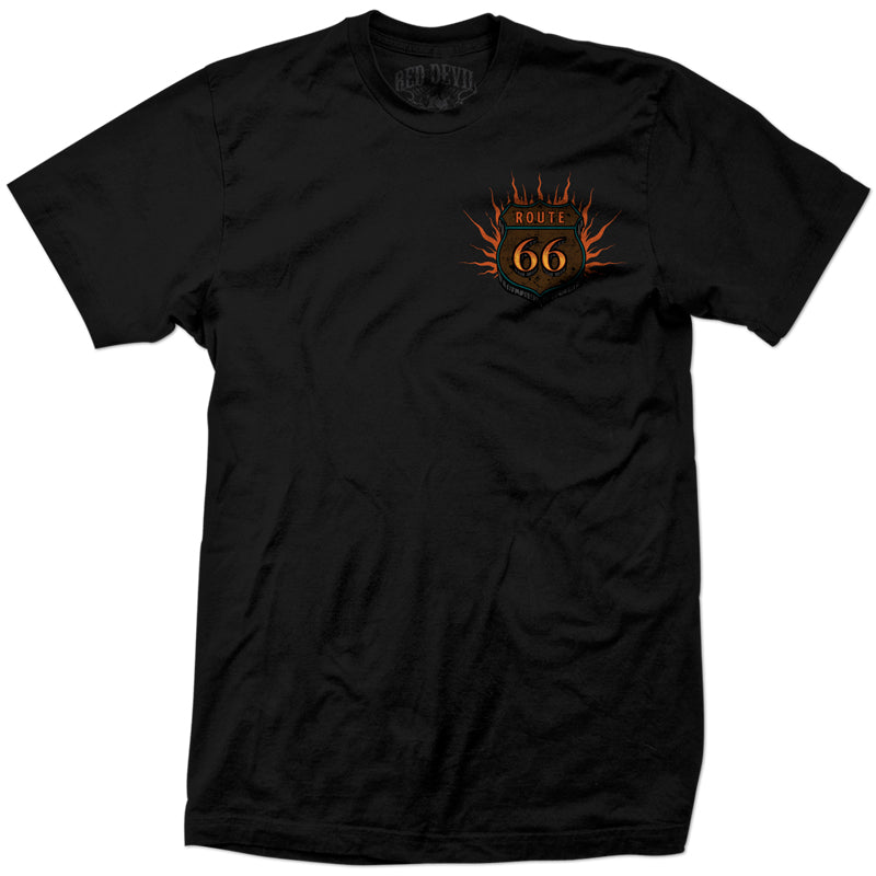 Route 66 Back Print T-Shirt