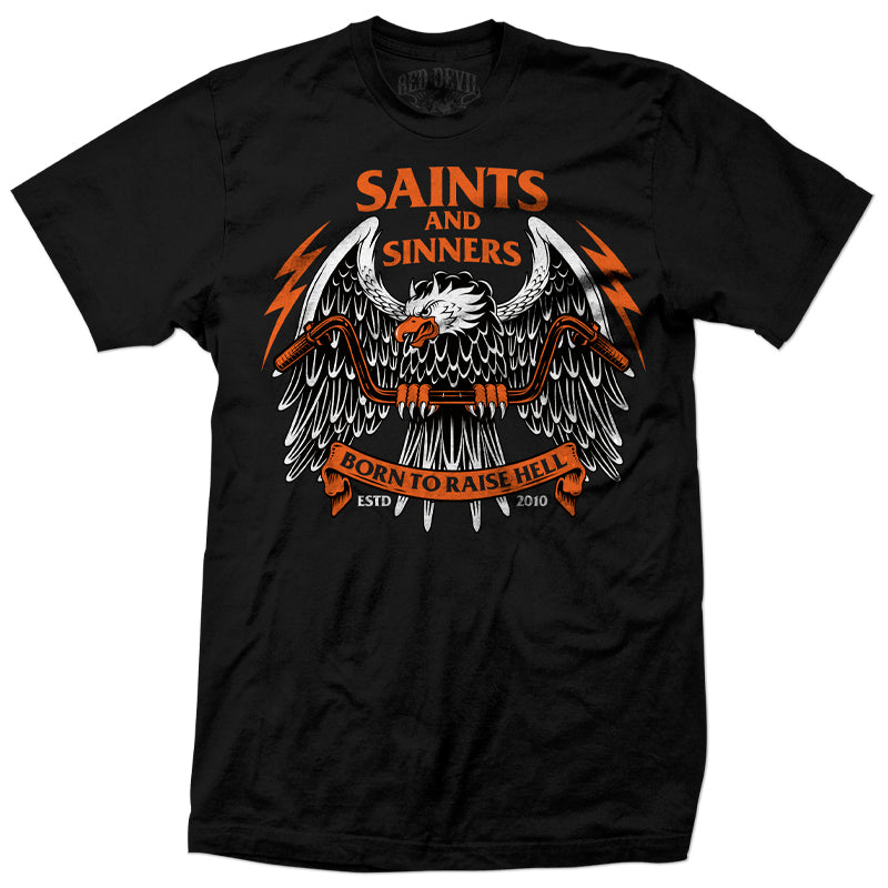 Born to Raise Hell Front Print T-Shirt