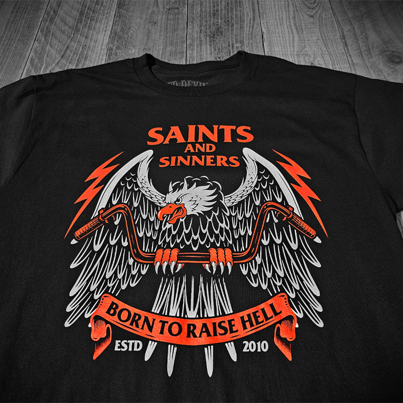 Born to Raise Hell Front Print T-Shirt