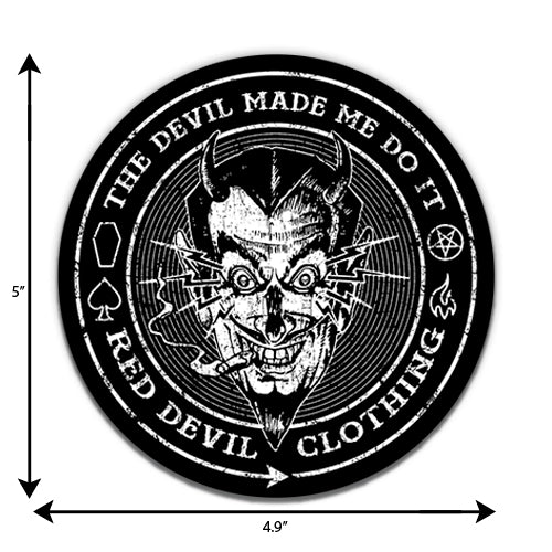 The Devil Made Me Do It Sticker