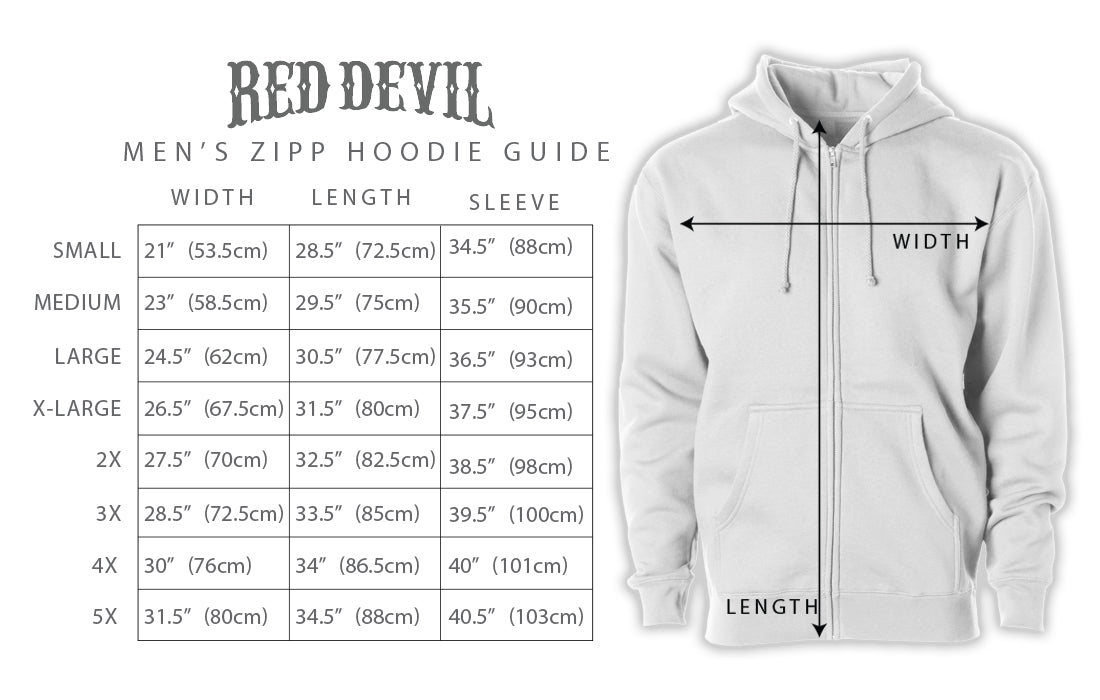 Headed For Hell Zipp Hoodie