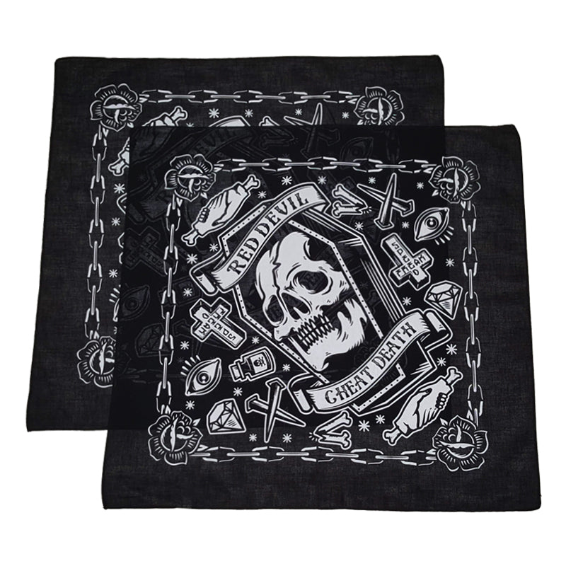 Cheat Death Black Bandanna