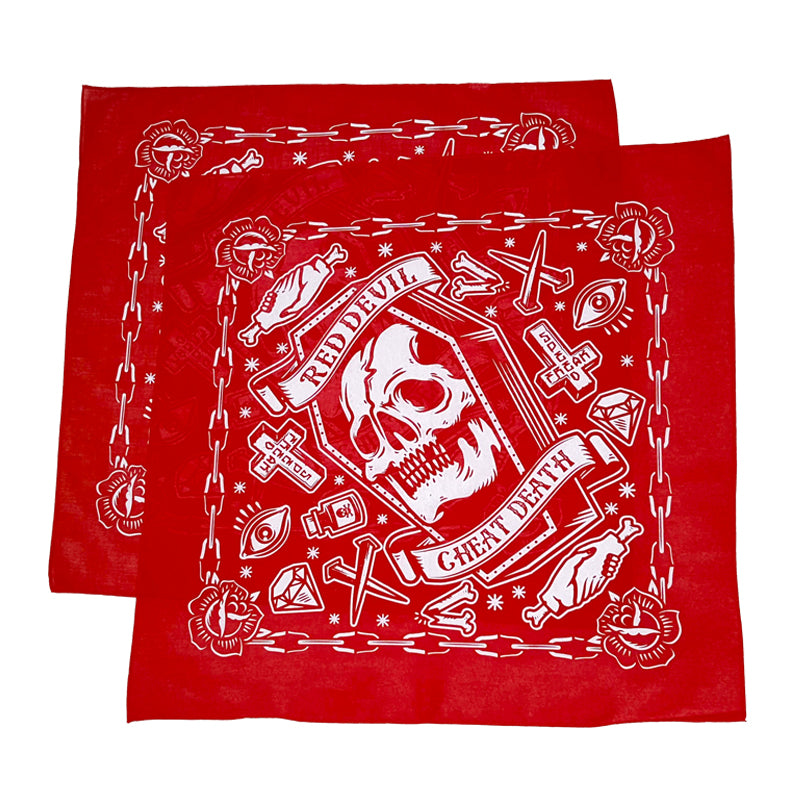 Cheat Death Red Bandanna