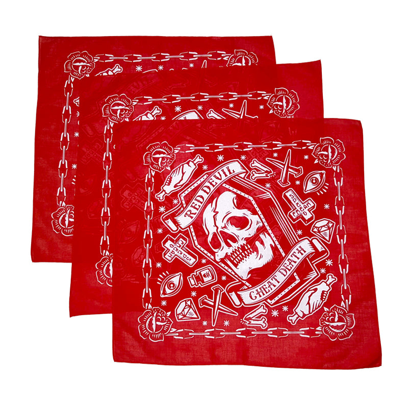 Cheat Death Red Bandanna