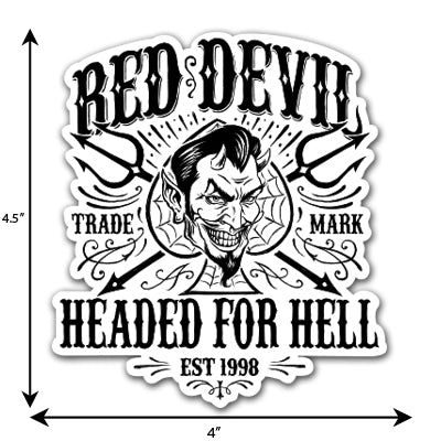 Headed For Hell Sticker