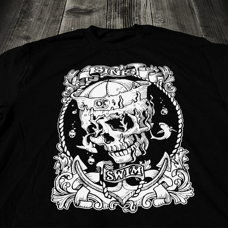Sink Or Swim - Back Print - T-Shirt
