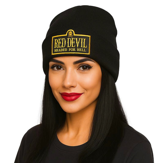 Headed For Hell Cuffed Beanie