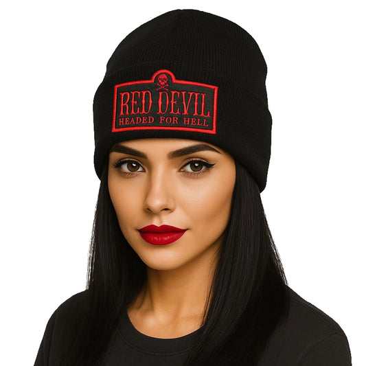 Headed For Hell Cuffed Beanie