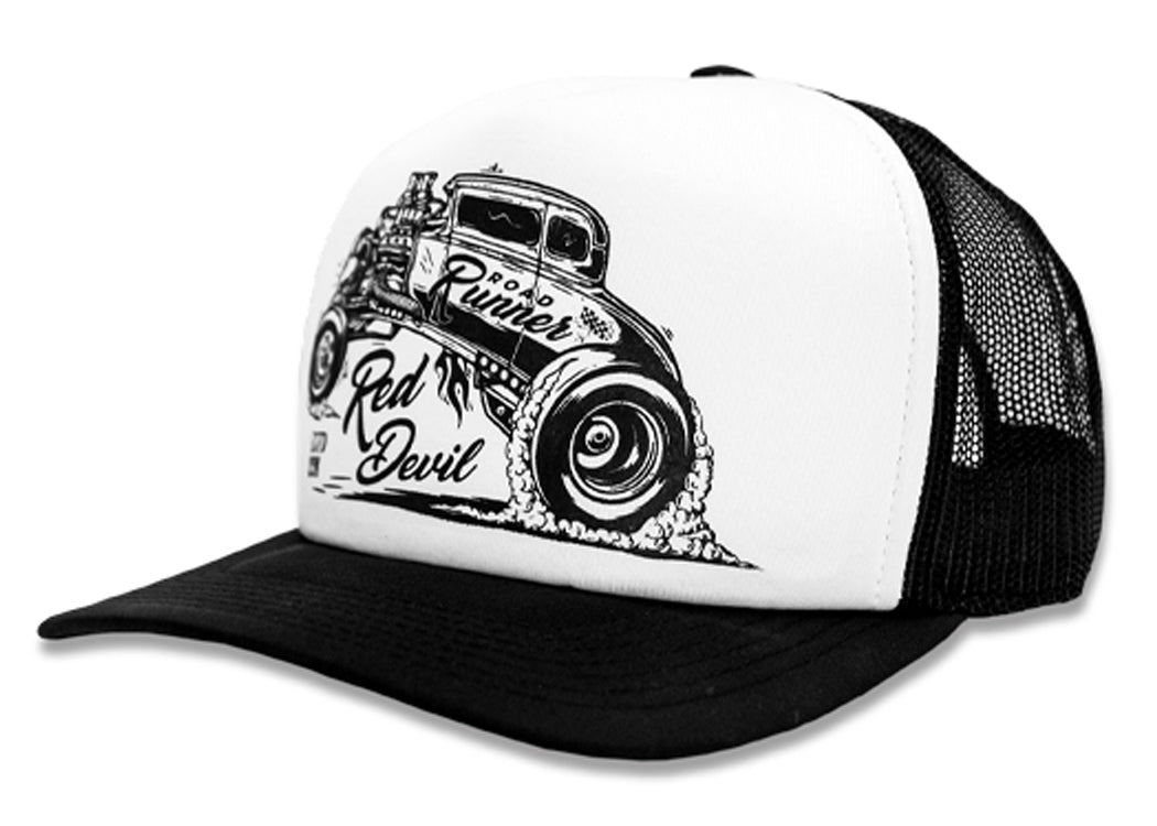 Drag Racing Caps Designer Trucker Caps - Rockabilly Clothing Stores | Red Devil Clothing ...