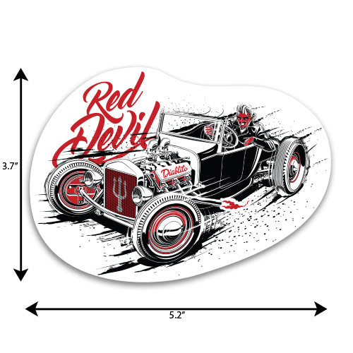 Race With The Devil Sticker – Red Devil Clothing
