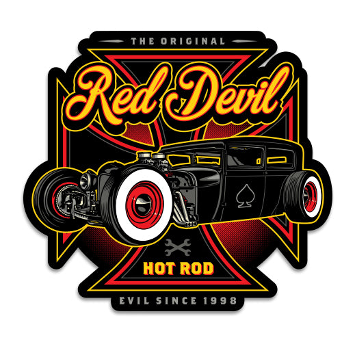 White Wall Sticker – Red Devil Clothing