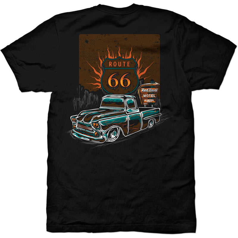 Route 66 Back Print T-Shirt