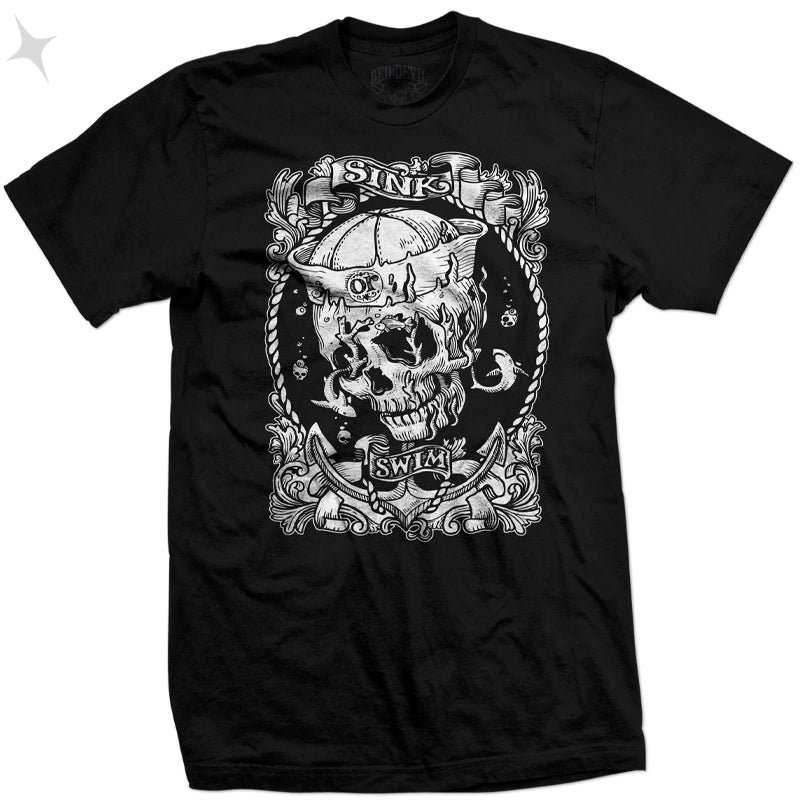 Sink Or Swim - Front Print - T-Shirt