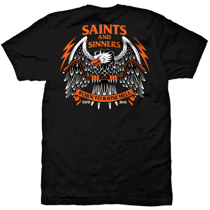 Born to Raise Hell Back Print T-Shirt
