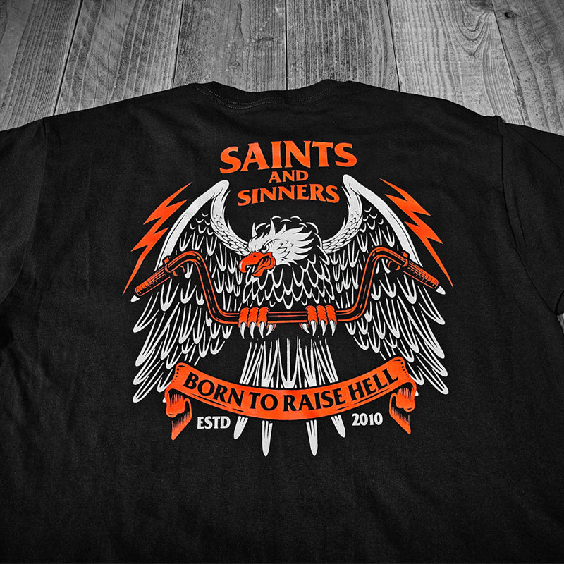 Born to Raise Hell Back Print T-Shirt