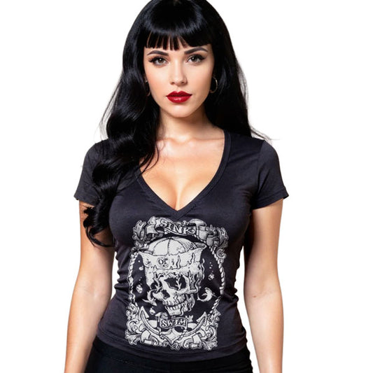 Sink Or Swim - Womens V-Neck