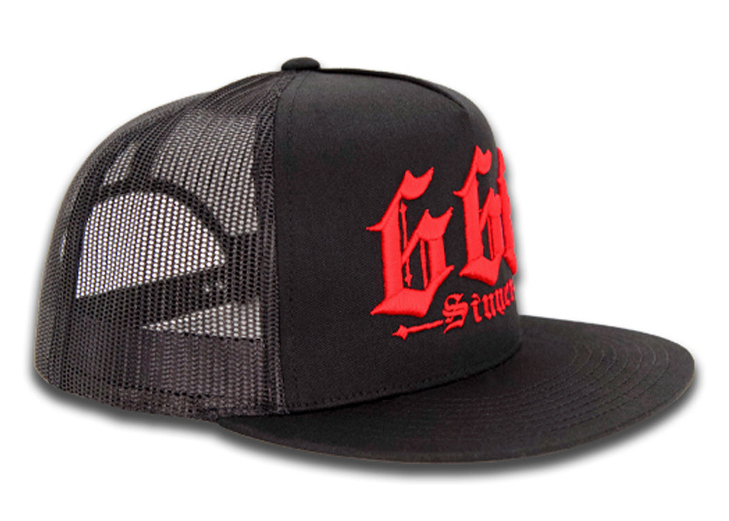666 Caps 666 Trucker Cap – Red Devil Clothing