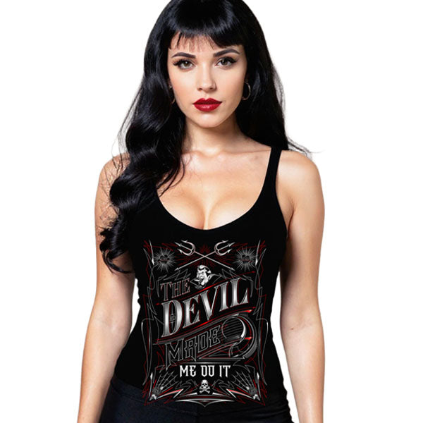 The Devil Made Me Do It Tank Top