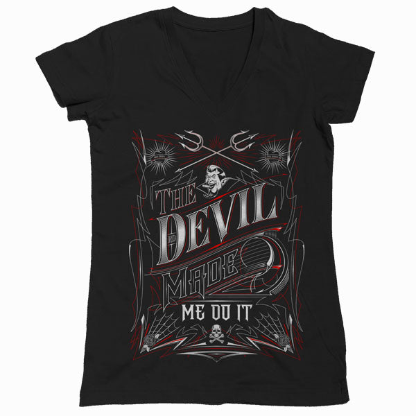 The Devil Made Me Do It V-Neck