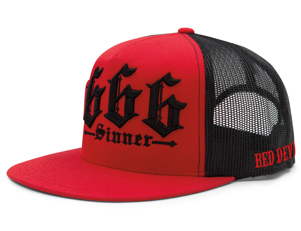666 Caps Designer Trucker Caps - Rockabilly Clothing Stores | Red Devil Clothing