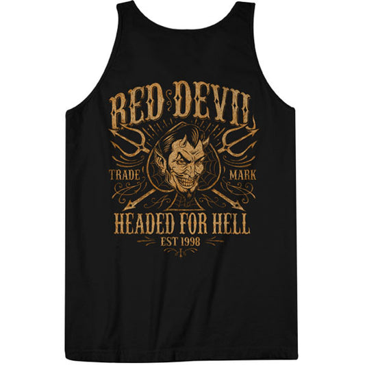 Brandy Melville black tank top with embroidered red devil sleeveless *READ