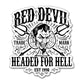 Headed For Hell Sticker